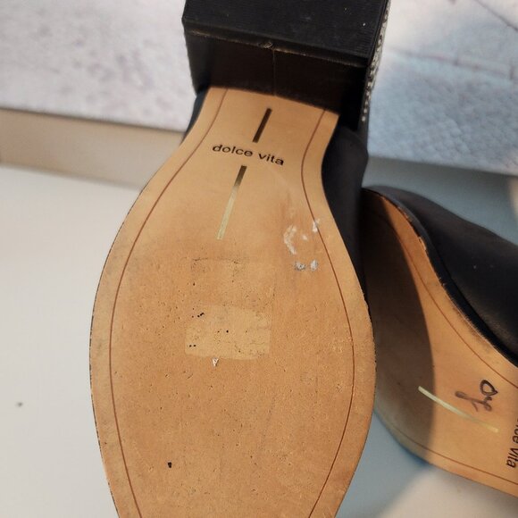 Dolce Vita STUDDED Black Ankle Boots - Women's US 6.5 - Picture 8 of 15